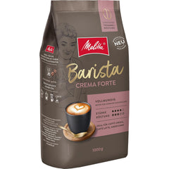Melitta Barista Classic Crema Forte, Ganze Kaffee-Bohnen 1kg, ungemahlen, Kaffeebohnen für Kaffee-Vollautomat, kräftige Röstung, Stärke 4