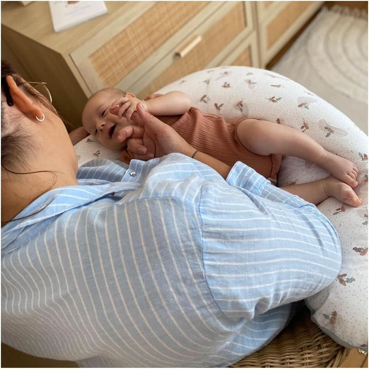 Pregnancy pillow - Nursing pillow - 2 in 1 multifunctional pillow - Removable cover 78 X 44 cm Accessories Food and Breastfeeding Bebe Naty Shop