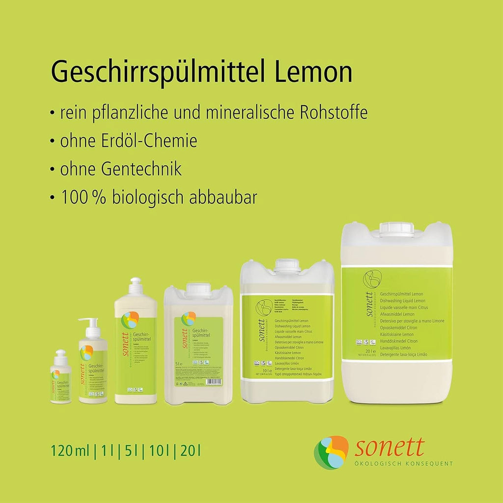 Lichid de spălat vase Sonett Lemon, 300 ml Naty Shop