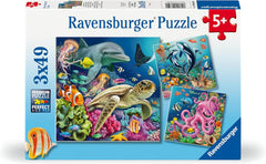 Ravensburger Children's Puzzle - 12000859 Enchanting Underwater World - 3X49 Piece Puzzle for Children 5+ Puzzle Naty Shop Default Title