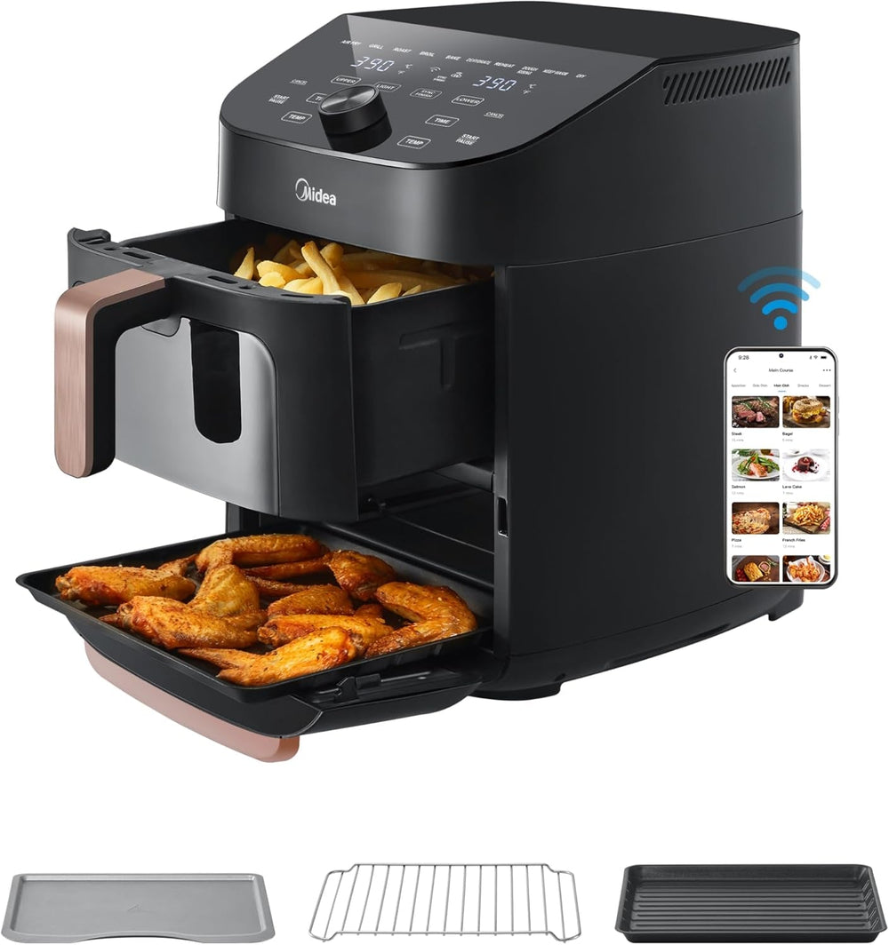 Midea Hot Air Fryer 2L, 1150W Airfryer, oil-free, Hot air fryer, Automatic shut-off function Home Appliances Naty Shop 11L