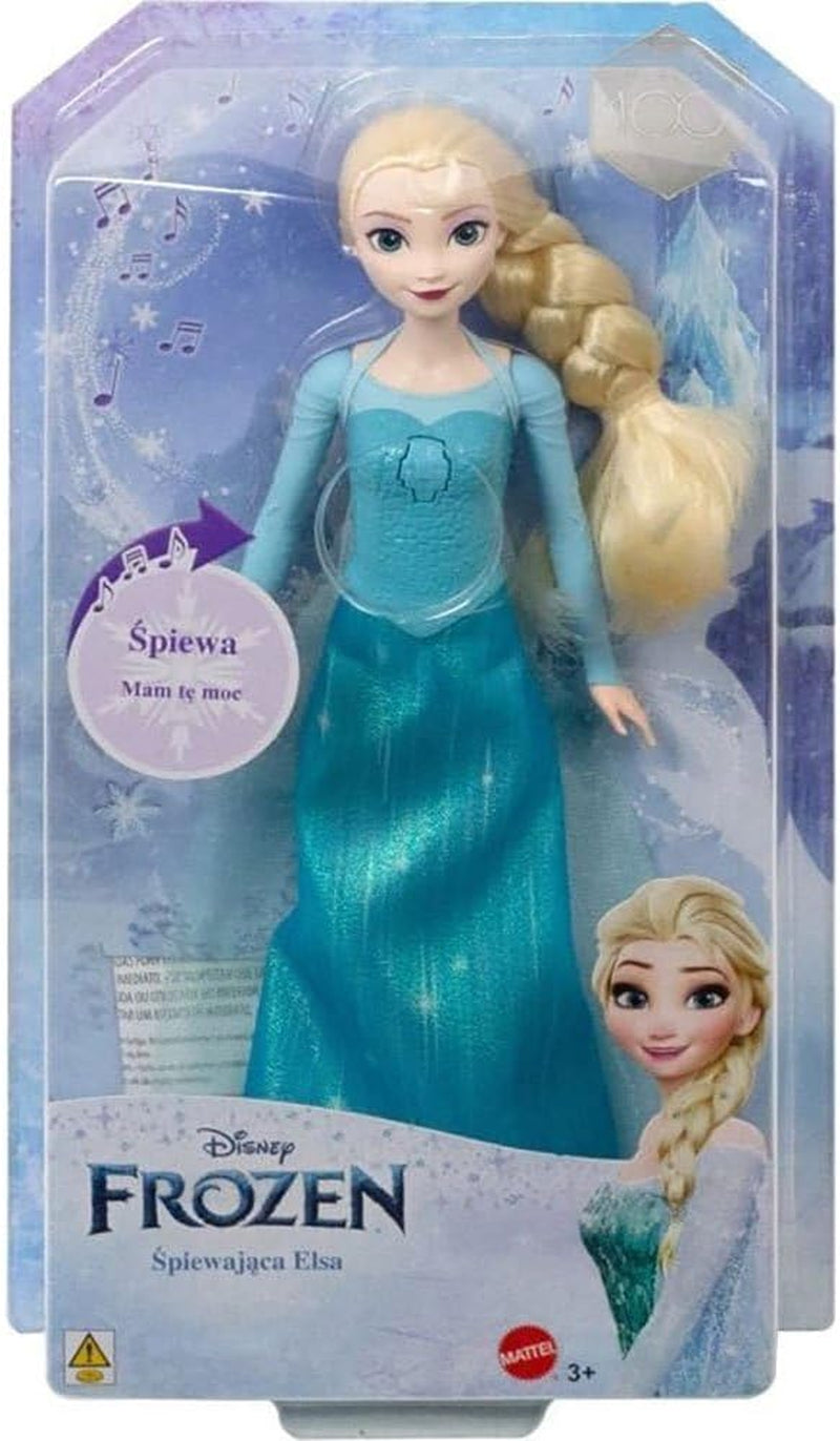 Disney The Ice Queen Elsa Doll, The Ice Queen Doll, păr blond pieptănat, mobilă, pantofi detașabili, cadouri Disney, jucării de la 3 ani, HLW47 Papusi Naty Shop poloneză