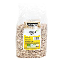 Organic white sorghum, 1 kg, shelled, raw grain, organically grown in Italy, ideal package for the family