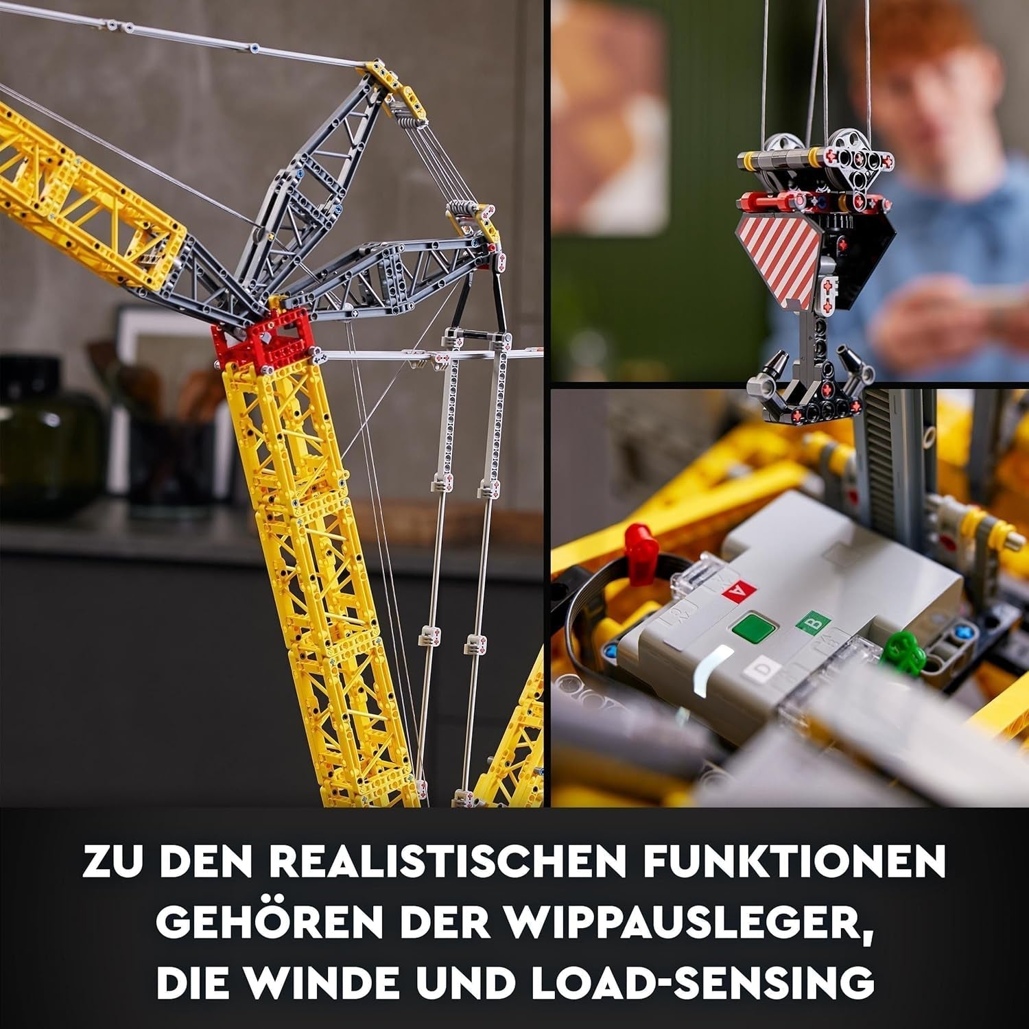 LEGO Technic Liebherr LR 13000 Crawler Crane Set, Build the Best Remote Controlled Construction Vehicle Model with Control+ App, Crane with Winch System and Lifting Arm, Large Model Kit for Adults 42146 Besuche Den LEGO-Store Building Sets