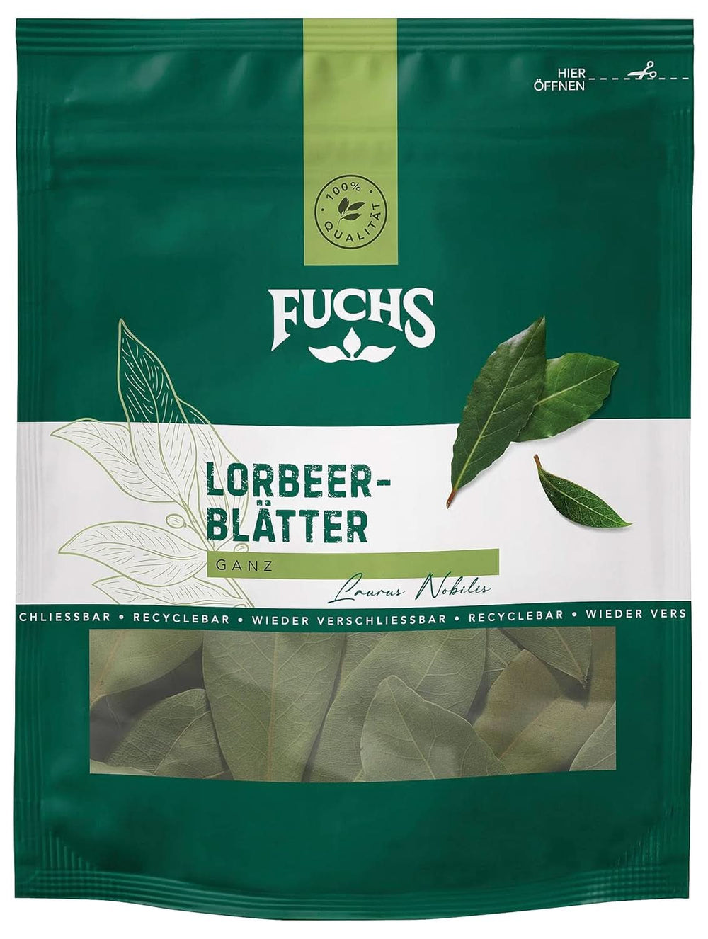Fuchs - Bay leaves in a resealable, recyclable bag - made from natural ingredients - 7 grams Condiments Naty Shop
