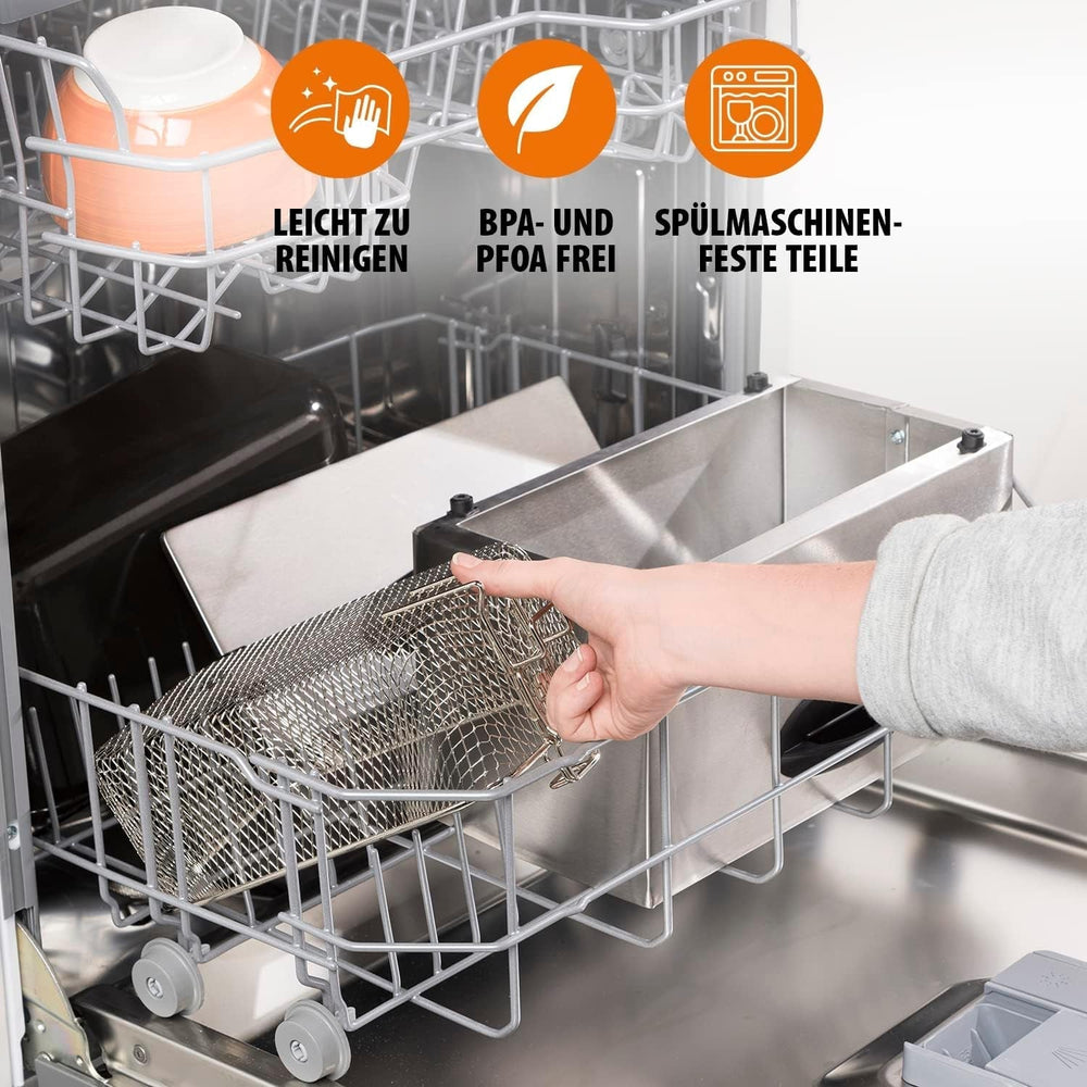 Tristar oil fryer FR-6935, 2000 watts, 3 liters, thermostat, cold zone, 3-4 people, metal Appliances Naty Shop