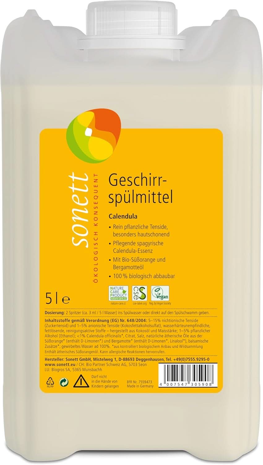 Lichid de spălat vase Sonett Calendula, 300 ml Detergenti Bucatarie Naty Shop