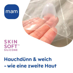 MAM Stillhütchen Größe L (Ø 23 Mm) Im 2Er-Set, Extra Weiche Brusthütchen Zum Schutz Beim Stillen, Brustwarzenschutz Für Maximalen Hautkontakt Zwischen Mutter Und Kind Accessories Food and Breastfeeding Bebe Naty Shop