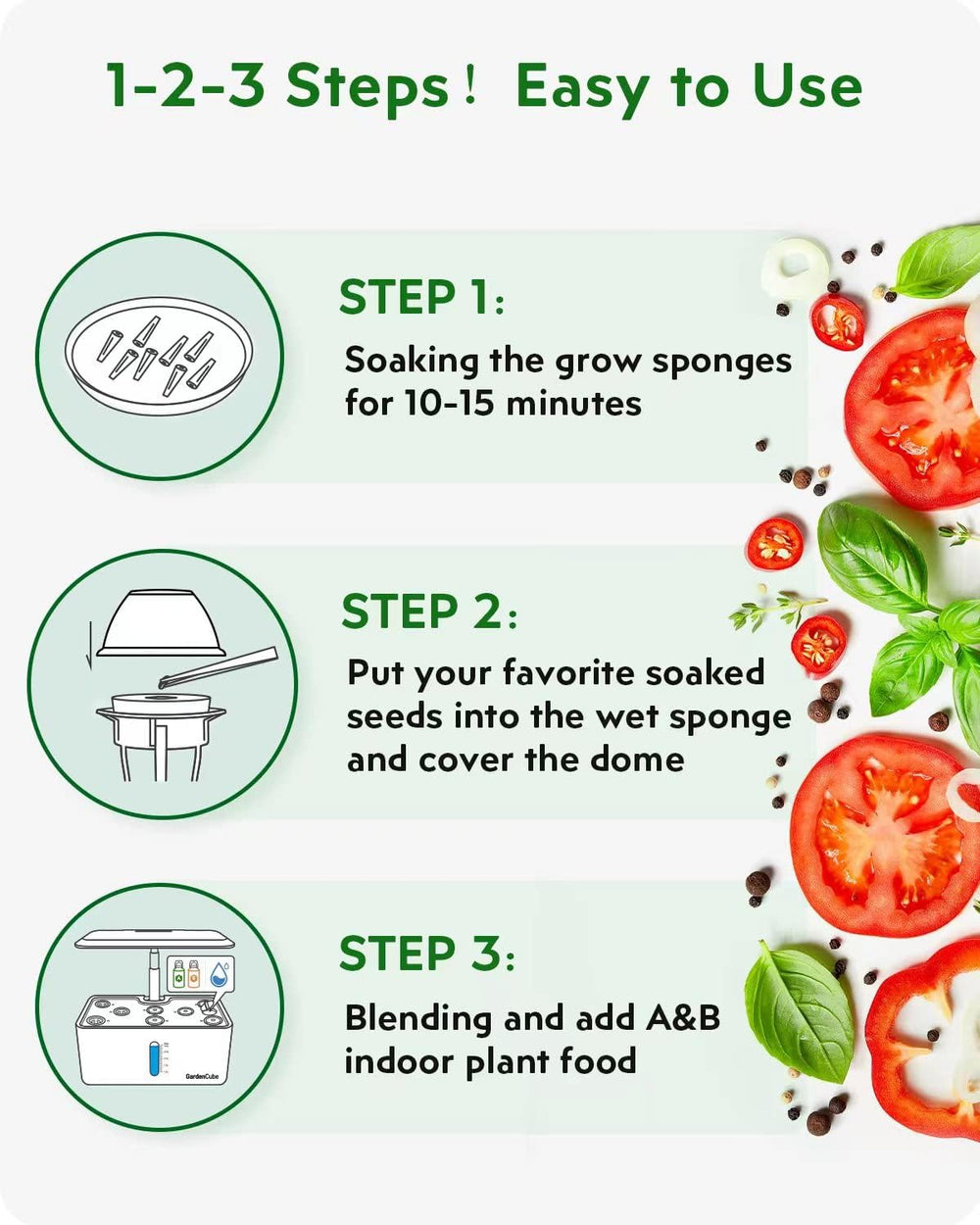 166-Piece Hydroponic Capsule Set: Grow Anything Plant Kits - Including Grow Sponges, Grow Domes, A&B Plant Food Labels - Hydroponic Accessories for Most