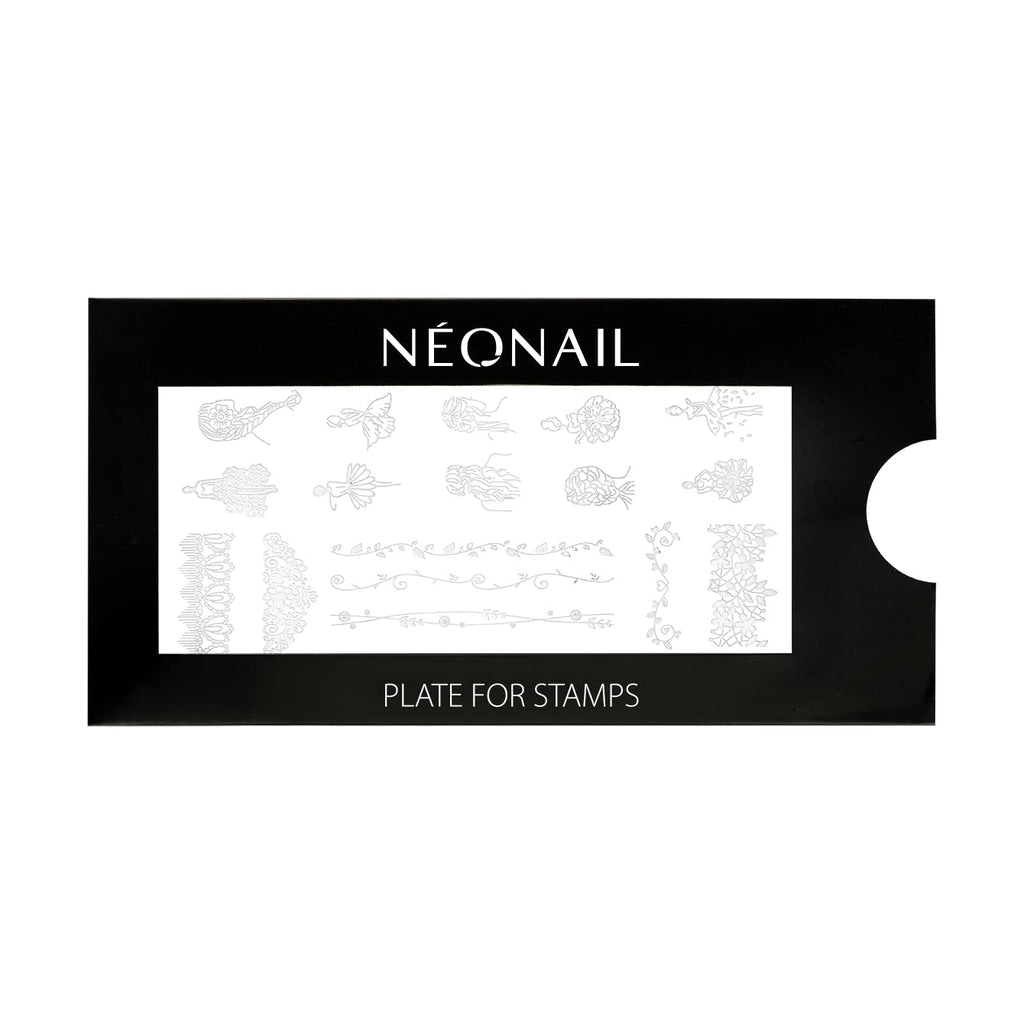 NÉONAIL Nagel Stempel Mit Schaber - Nägel Selber Machen - Nail Art Stamper - Nageldesign Für Nagel Schablone - French Nails Stempel - Silikon Nagelstempel