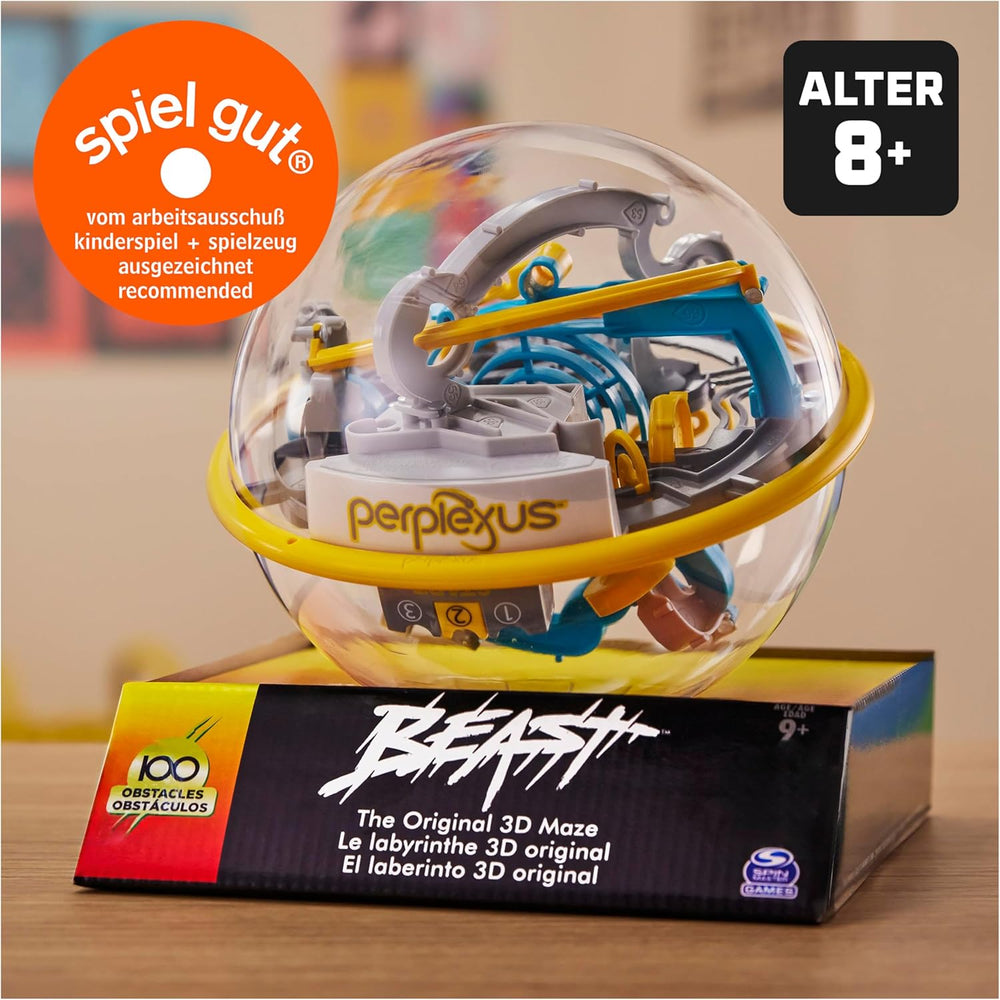 Spin Master Games - Perplexus Beast 3D Ball Maze with 100 Obstacles, Patience Game for Kids 9+ and Adults