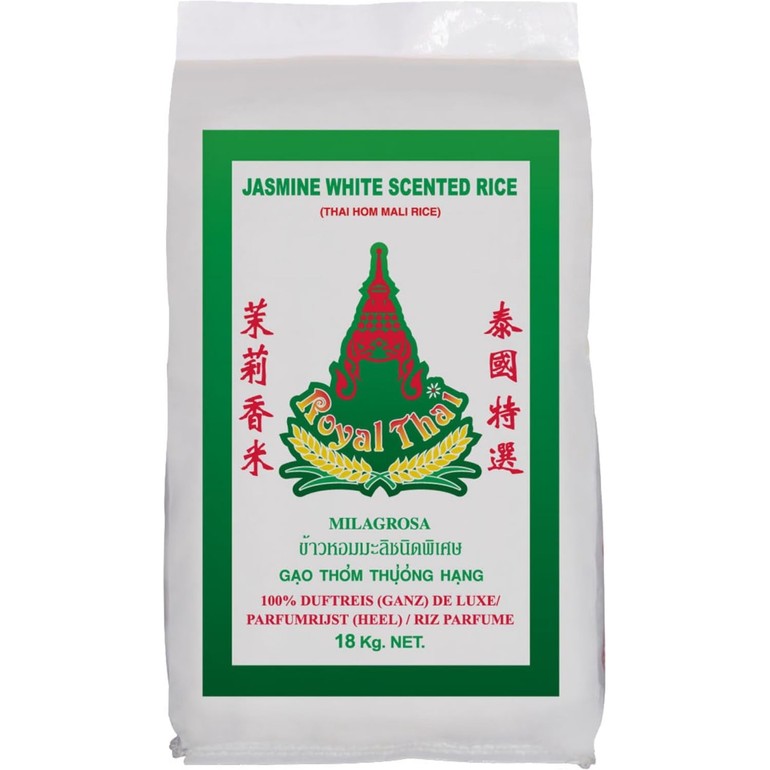 ROYAL THAI RICE - Orez cu bob lung și parfumat cu iasomie - 1 x 18 kg