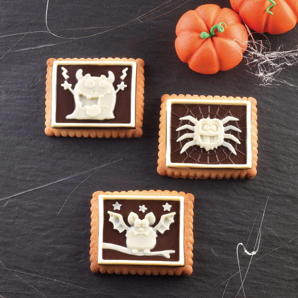 Silikomart 22.172.77.0165 CKC, 12 Chocolate Monsters on Biscuits Kitchen Naty Shop