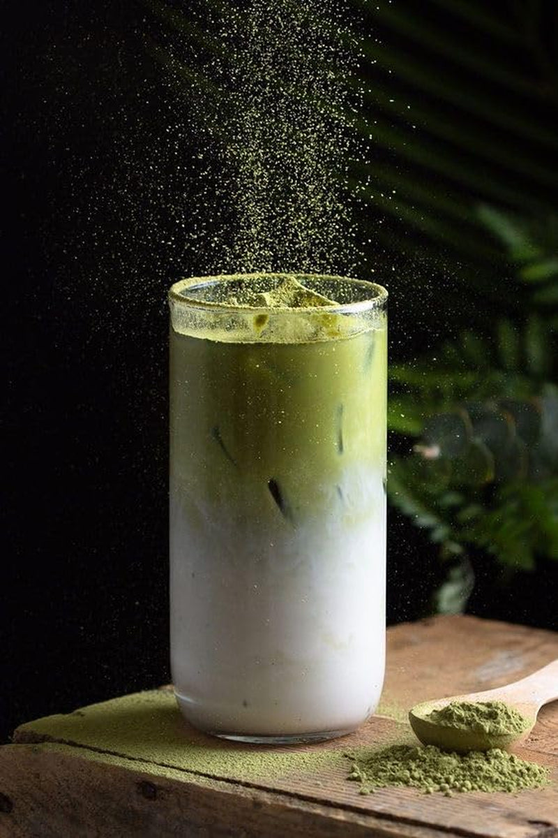 Pudră de ceai verde Umami Bio-Matcha – calitate culinară, cultivată în Uji, Kyoto (Japonia), din agricultură ecologică. Excelentă pentru băut sau pentru prepararea în bucătărie 100 g...