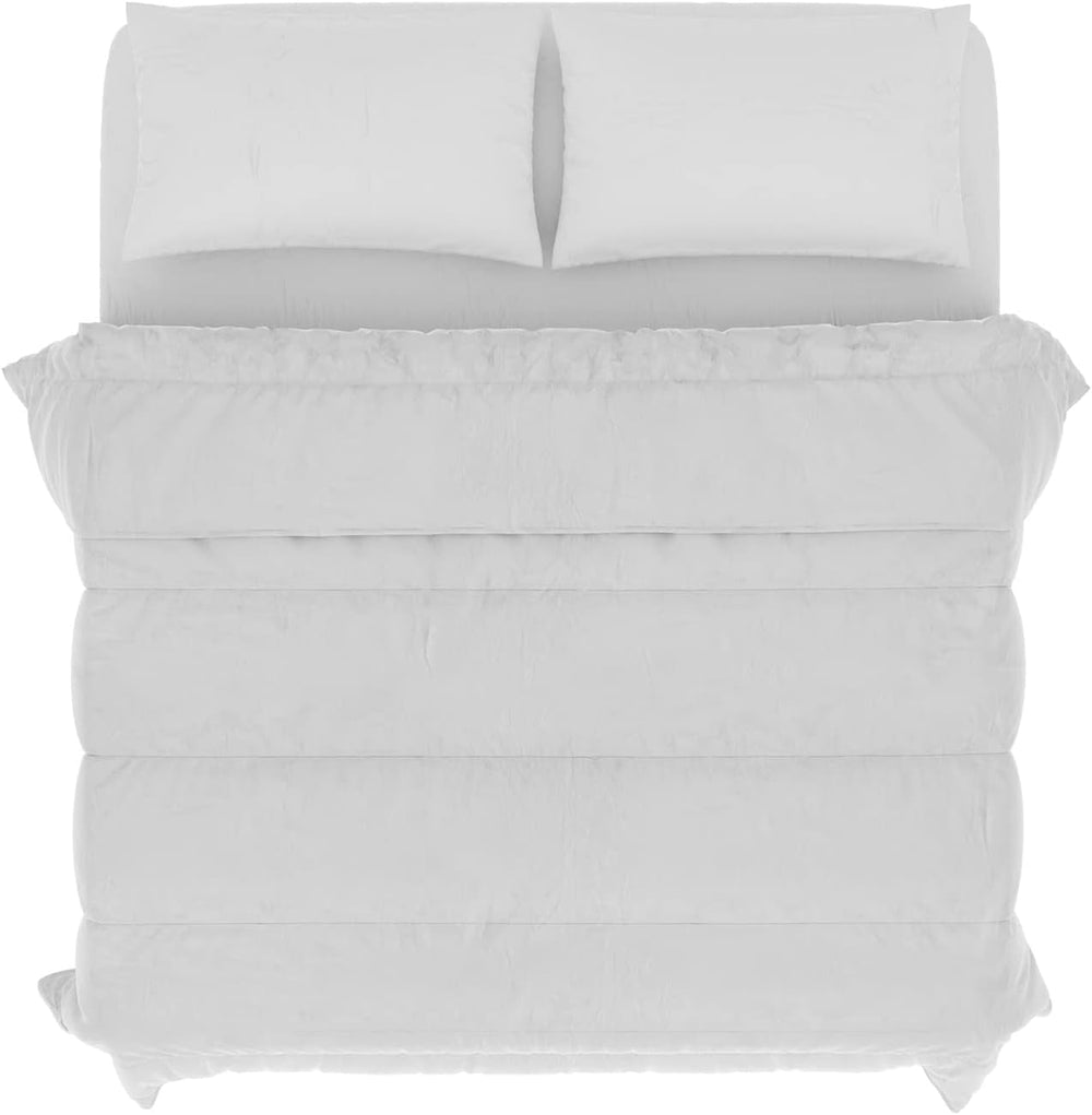 Prestige Italian Bedding Microfiber Summer Comforter, White, Double, 100% Naty Shop Duvets & Quilts