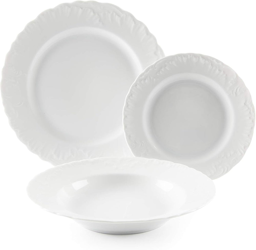 Set de tacâmuri Excelsa, 18 piese, alb