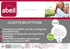 Abeil Couette Attitude Coton Légère 240 X 260 Cm Organic Quilt Attitude Lightweight, cotton, polyester, white Quilts and quilts Naty Shop