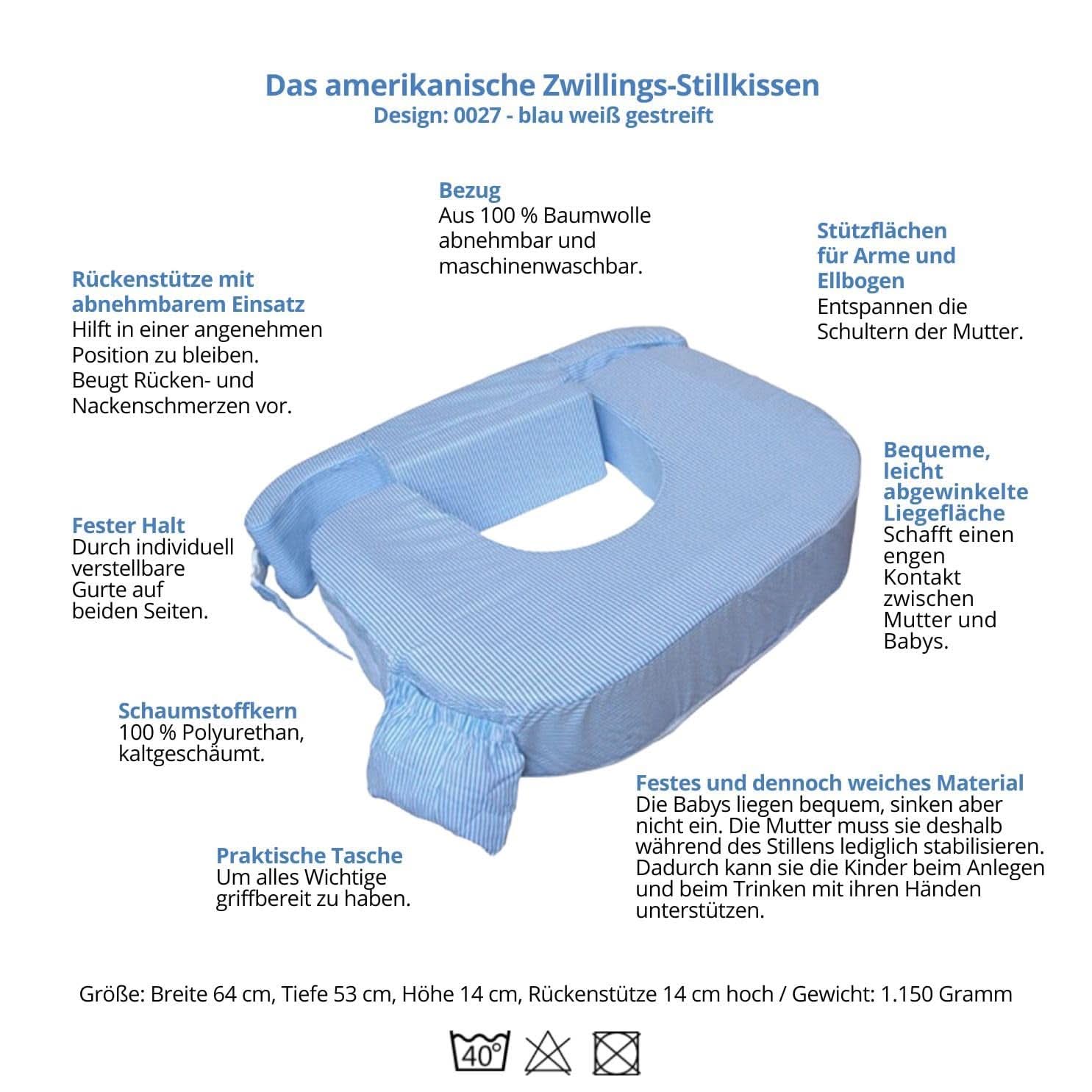 Zwilling plus nursing pillow, 1 piece Naty Shop