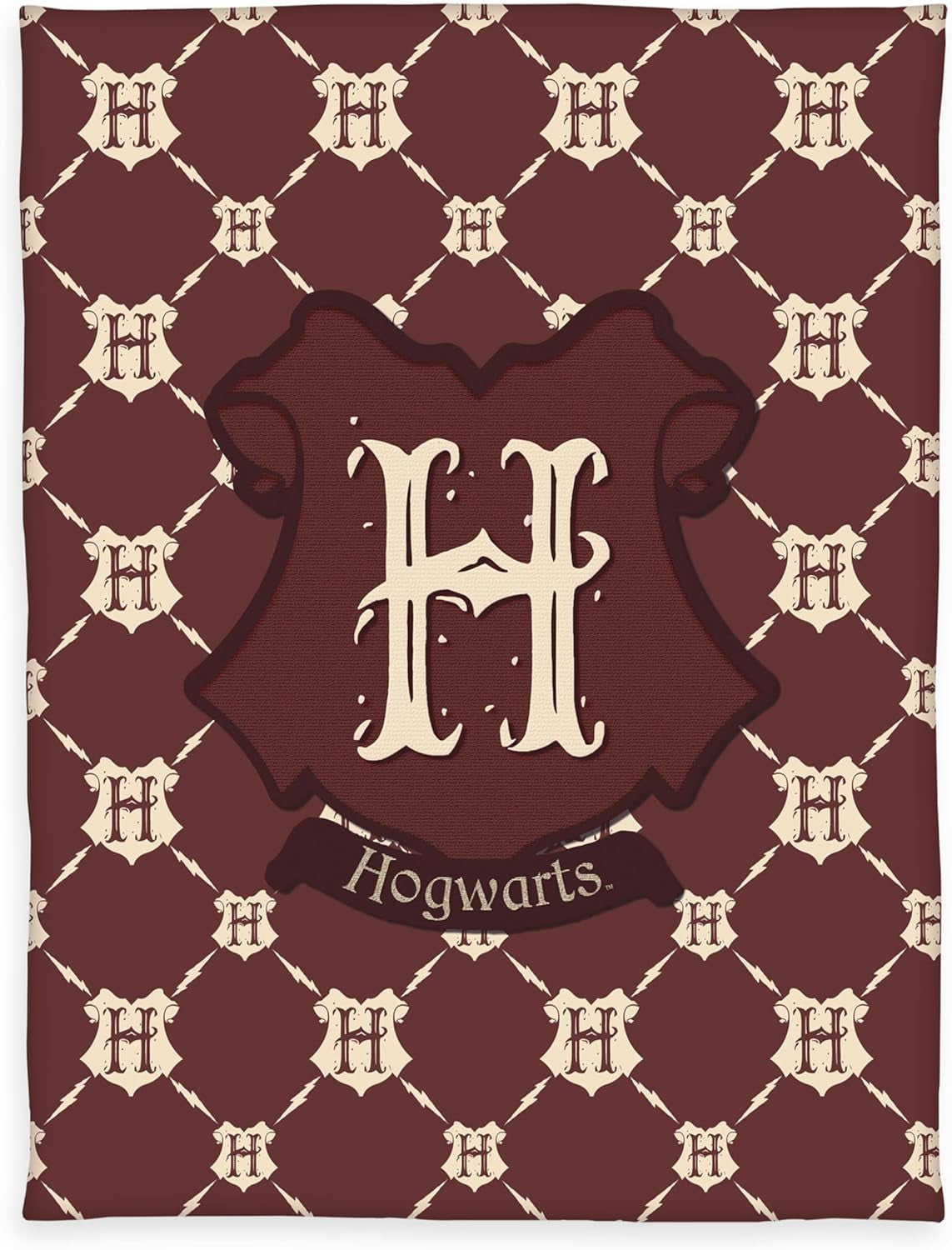 Harry Potter fleece blanket, 130 X 170 Cm, 100% polyester, fleece, 7574413127523, brown/beige Beds and Blankets Besuche den Herding-Store Default title