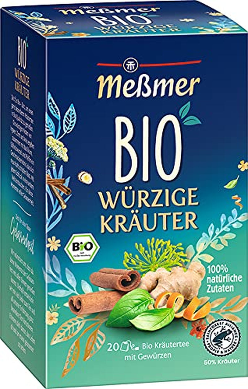 Meßmer Bio Rote Beeren | Ingrediente 100% naturale | 20 pliculețe de ceai | Vegan | Fără gluten | Fără lactoză