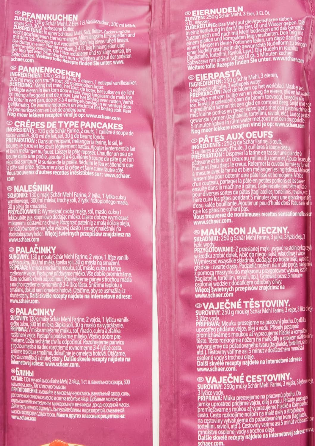 Mehl "Farine" - Basismehlmischung Glutenfrei 1Kg, 10Er Pack Mixture for baking and cooking Naty Shop