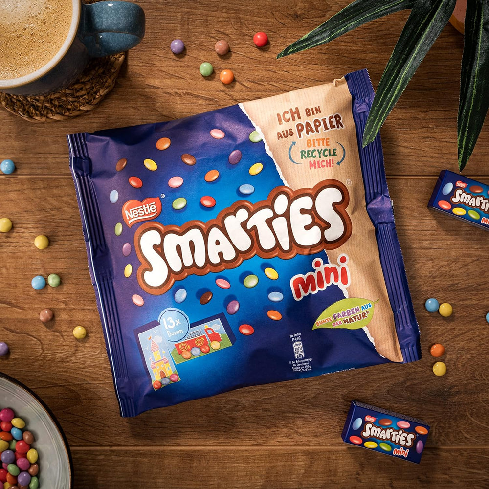 Nestlé SMARTIES Mini Individually Wrapped Small Lentils with Milk Chocolate 3 Pack (1 x 187g)