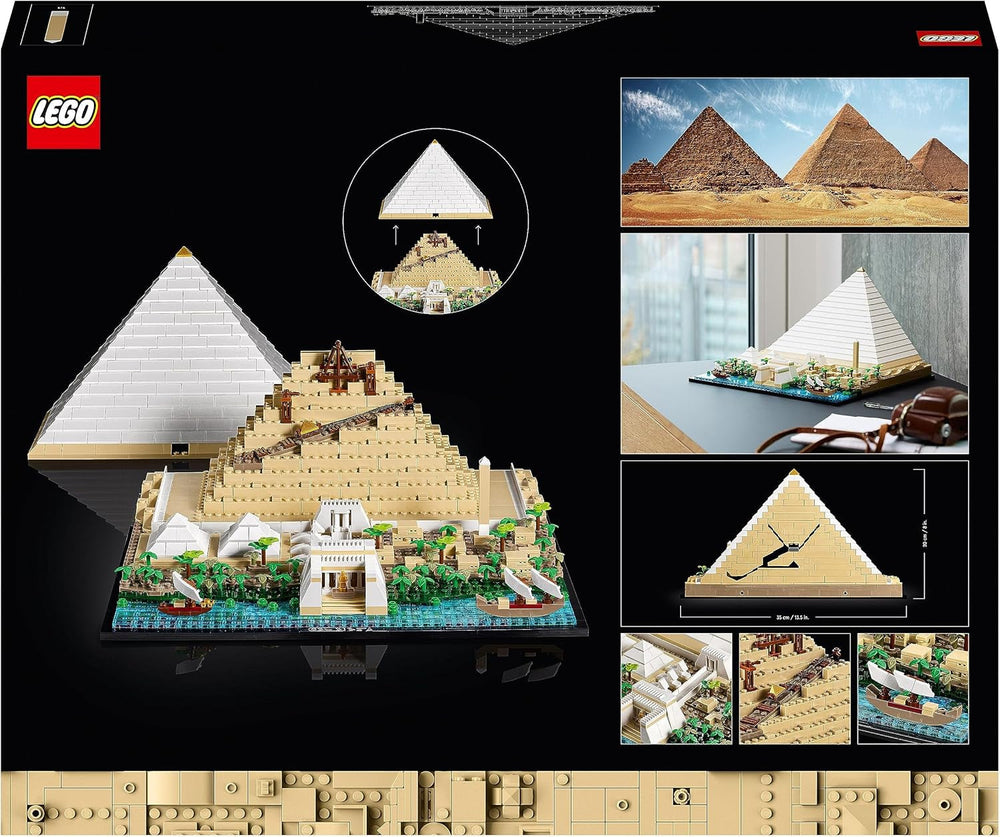 LEGO 21058 Architecture The Pyramid of Cheops Building Kit for Craft as a Creative Hobby, Gift Idea for Adults, Men, Women, Mother, Father, Creative Activity, Famous Landmarks Collection Building Sets Besuche den LEGO-Store