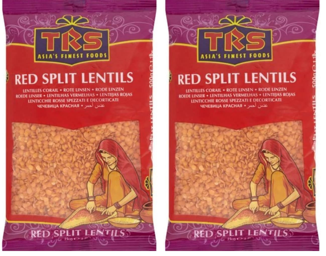 TRS - Red Lentils - (1 X 2 KG)