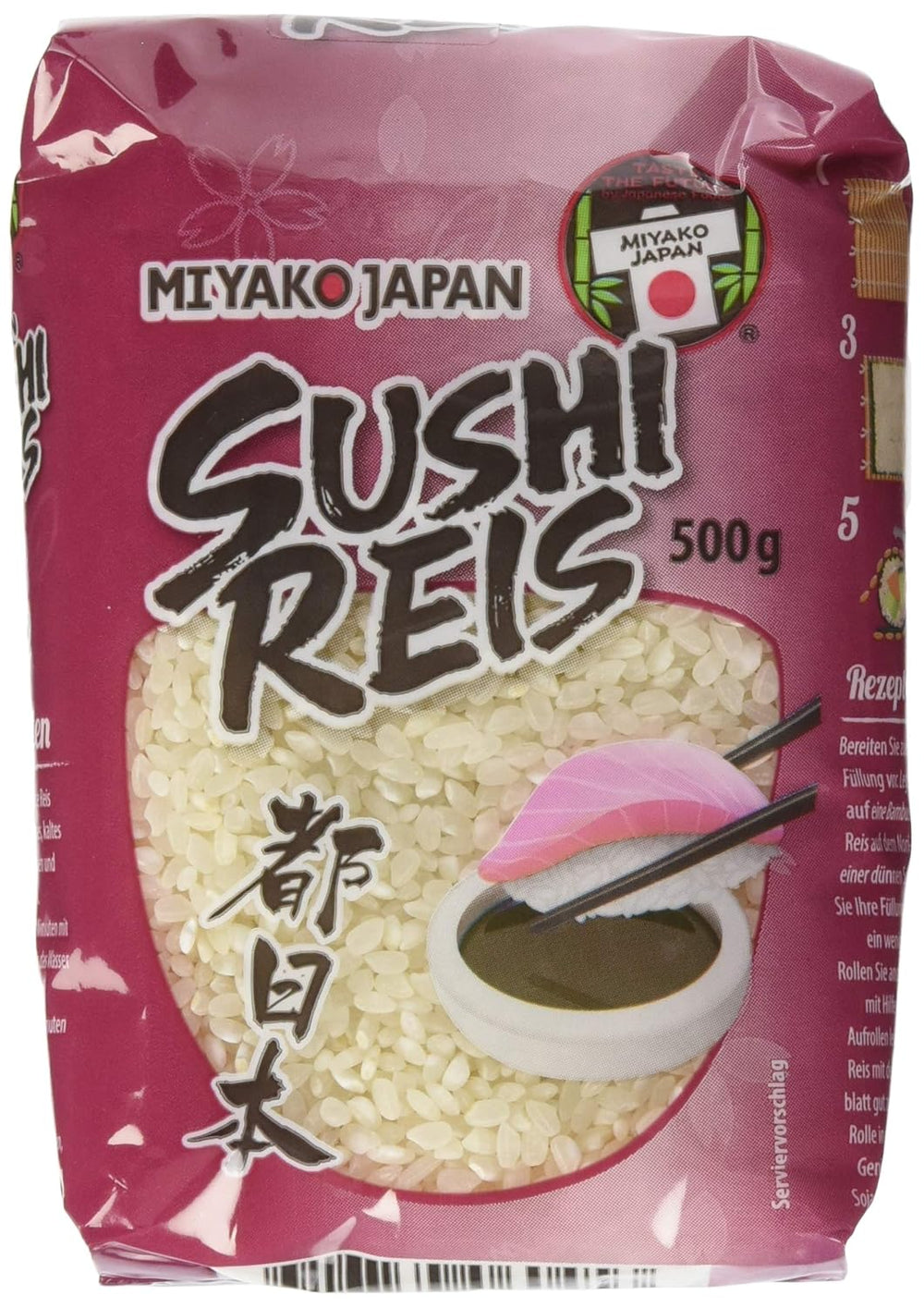 Miyako Japan rice for sushi, round grain, 0.5 kg