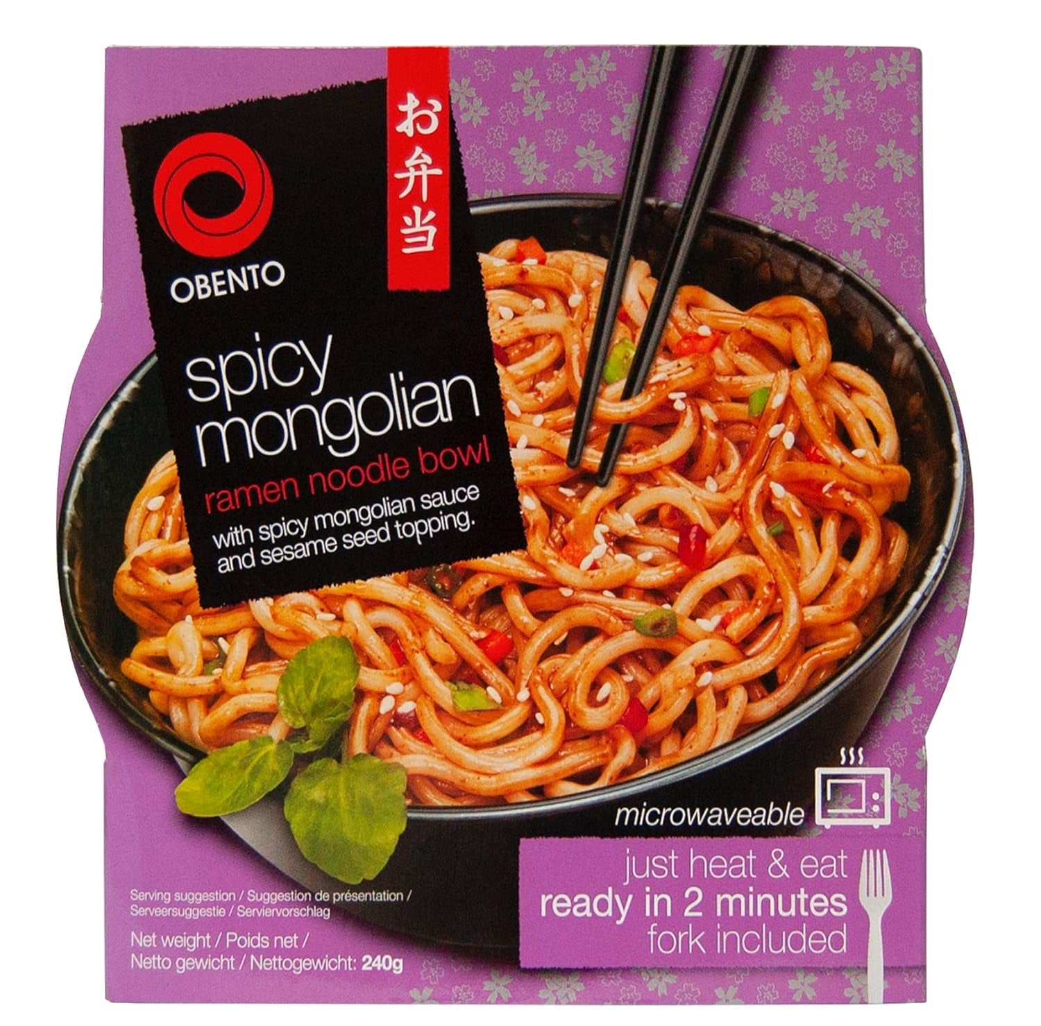 Sweet and Sour Udon Bowl, Microwave Ready Meal, 240g