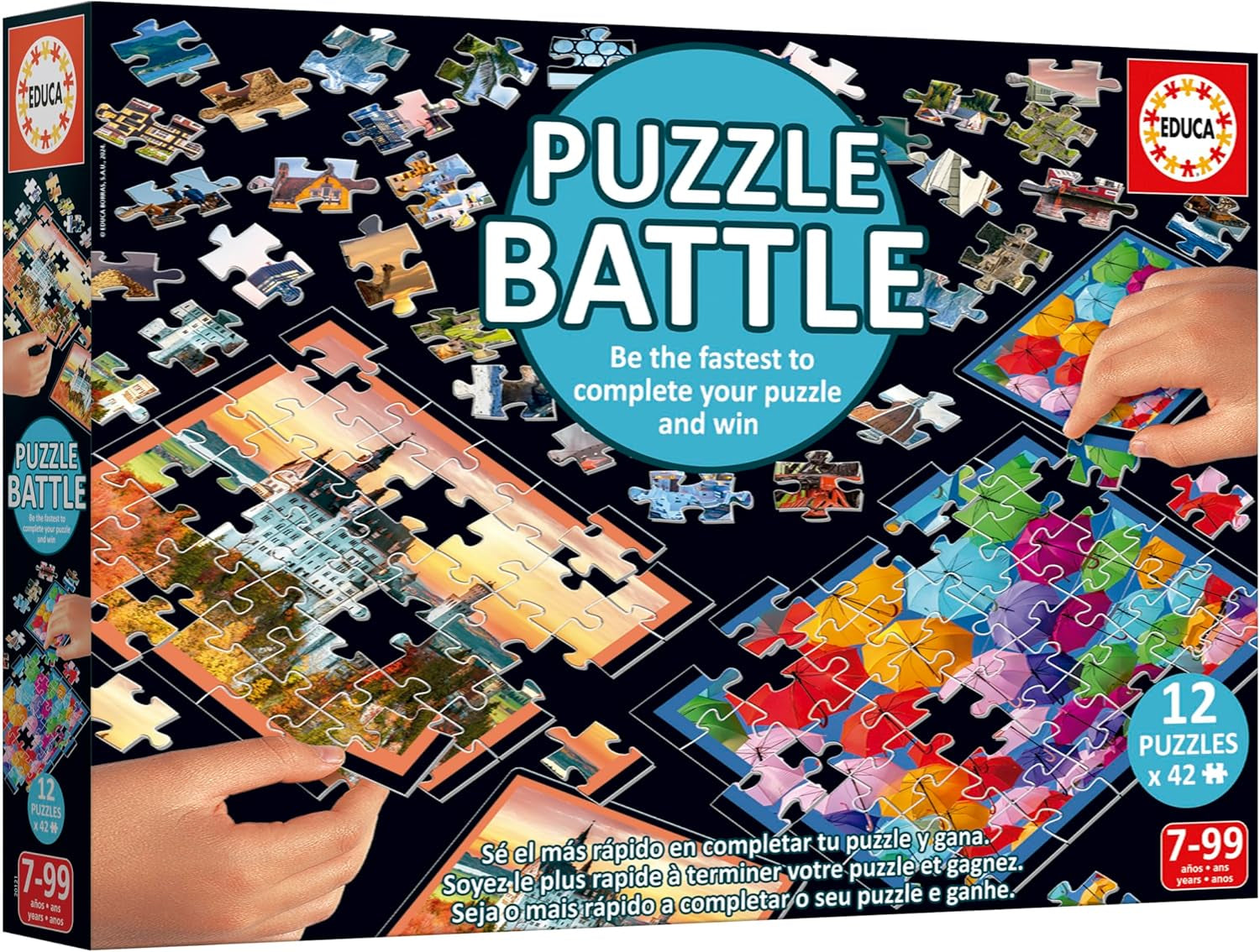 Educa - Puzzle Battlescapes. O bătălie autentică a pieselor | Fii primul care completează puzzle-ul pentru a deveni câștigător. De la 7 ani (20121) Puzzle Naty Shop