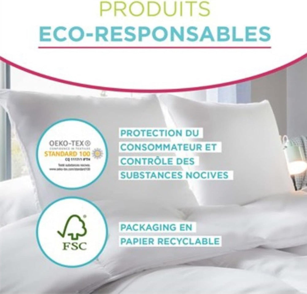 Blanrève Duvet cover Printed or plain, Temperate, For single bed, Eco-friendly, Easy to maintain, 140 X 200 Cm, White, Gray Quilts and quilts Naty Shop