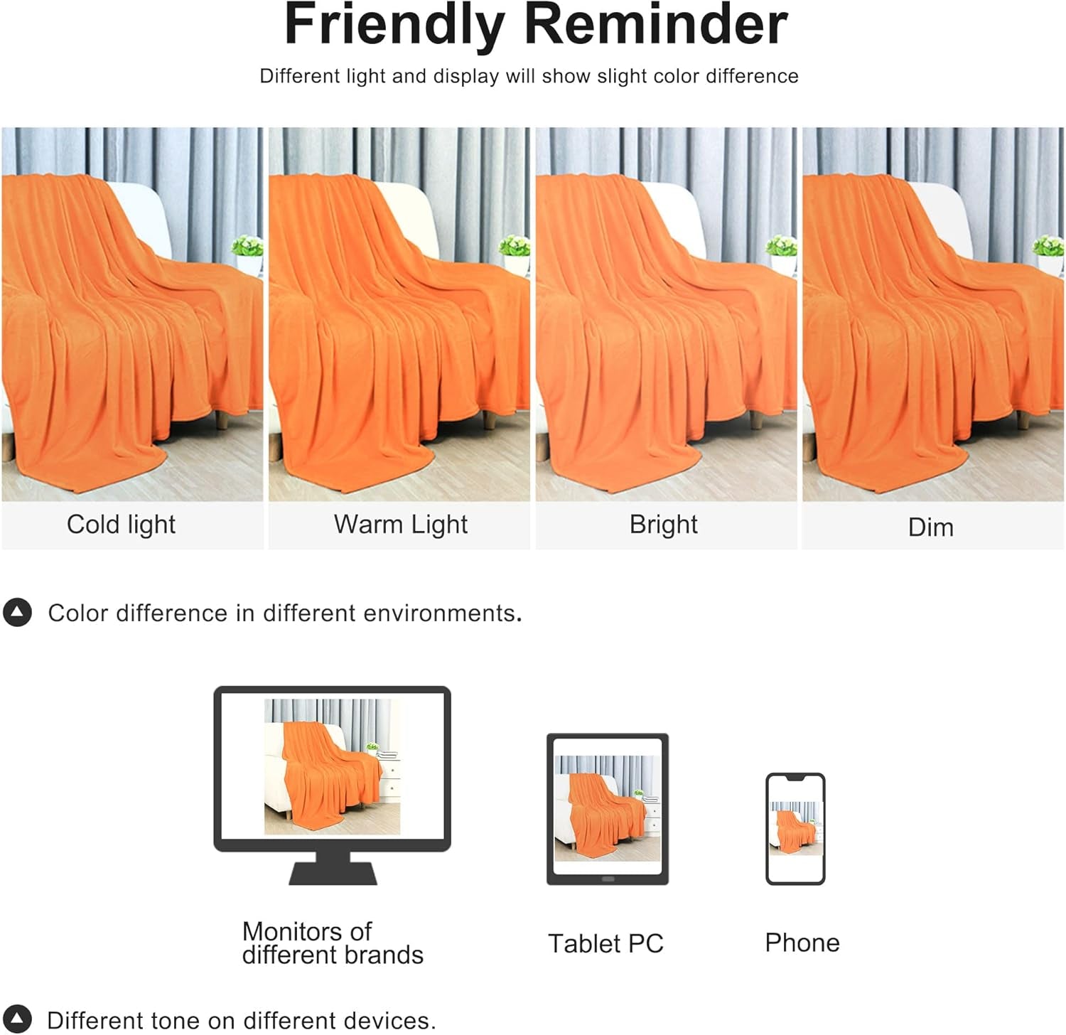 Sourcing Map Cozy blanket blanket bedspread Soft & warm fleece blanket as a sofa blanket Sofa blanket Living room and cuddly blanket Soft plush wool blanket Orange 150X200Cm Beds and Blankets Besuche den uxcell-Store