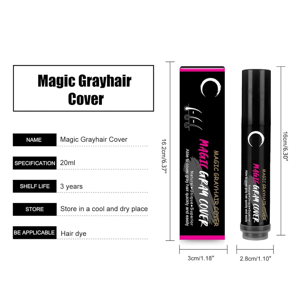 Negru maro de unică folosință vopsea de păr Pen Instant Grey rădăcină acoperire Hair Colour Cream Stick Pen rapid acoperire temporară păr alb Vopsea pentru par Naty Shop