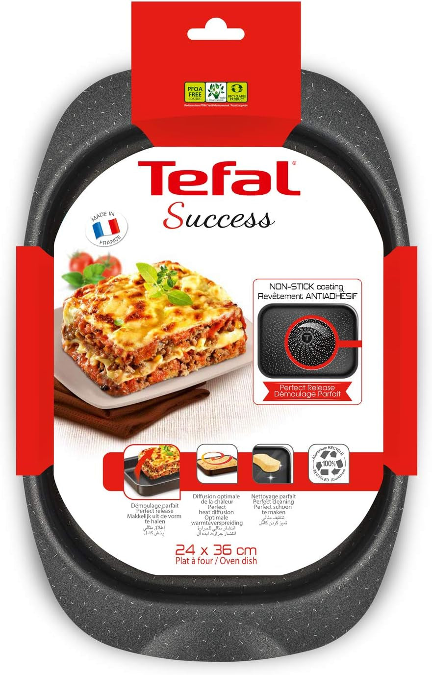 Tefal J1601502 Success Auflaufform Aluminum Schwarz 36 X 24 X 5.5 Cm Molds and trays for baking Naty Shop