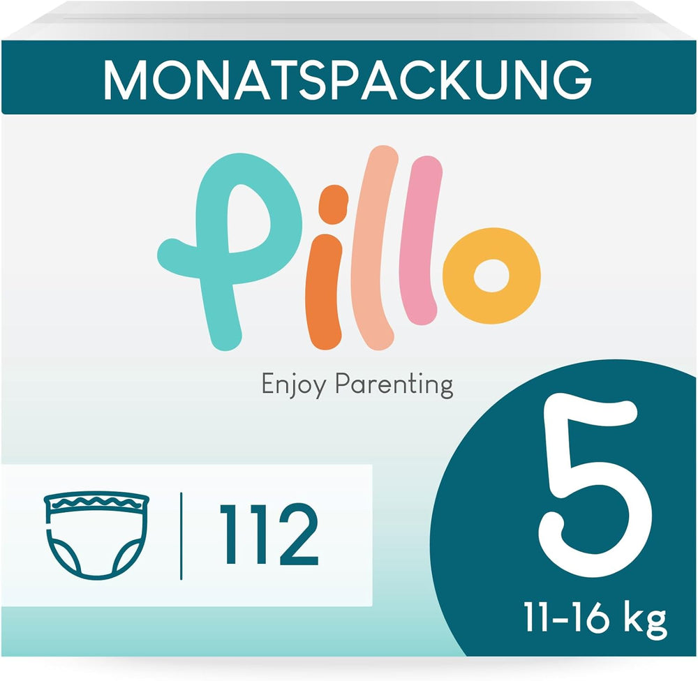 Pillo Diapers, Size 7, 84 Pieces, 4 Packs of 21 Diapers Each, Size 7 - XXL (15+ kg) - Baby Diapers