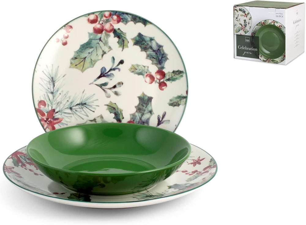 Serviciul Natalizio 18 Pezzi Celebration Green