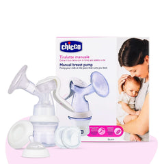 Chicco Natural Feeling manual pump, breast pump with inclined teat and hermetic cap, becomes a baby bottle - 150 ml Food and Breastfeeding Accessories Bebe Naty Shop Manual with silicone cup and ergonomic handle