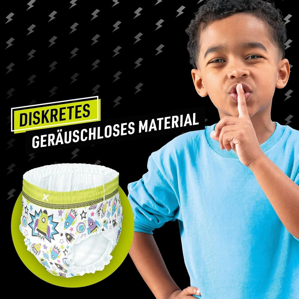 Ninjamas Spaceship Pajama Pants, 9 Absorbent Night Pants, 8 Years, 27Kg-43Kg Mother and Child Naty Shop