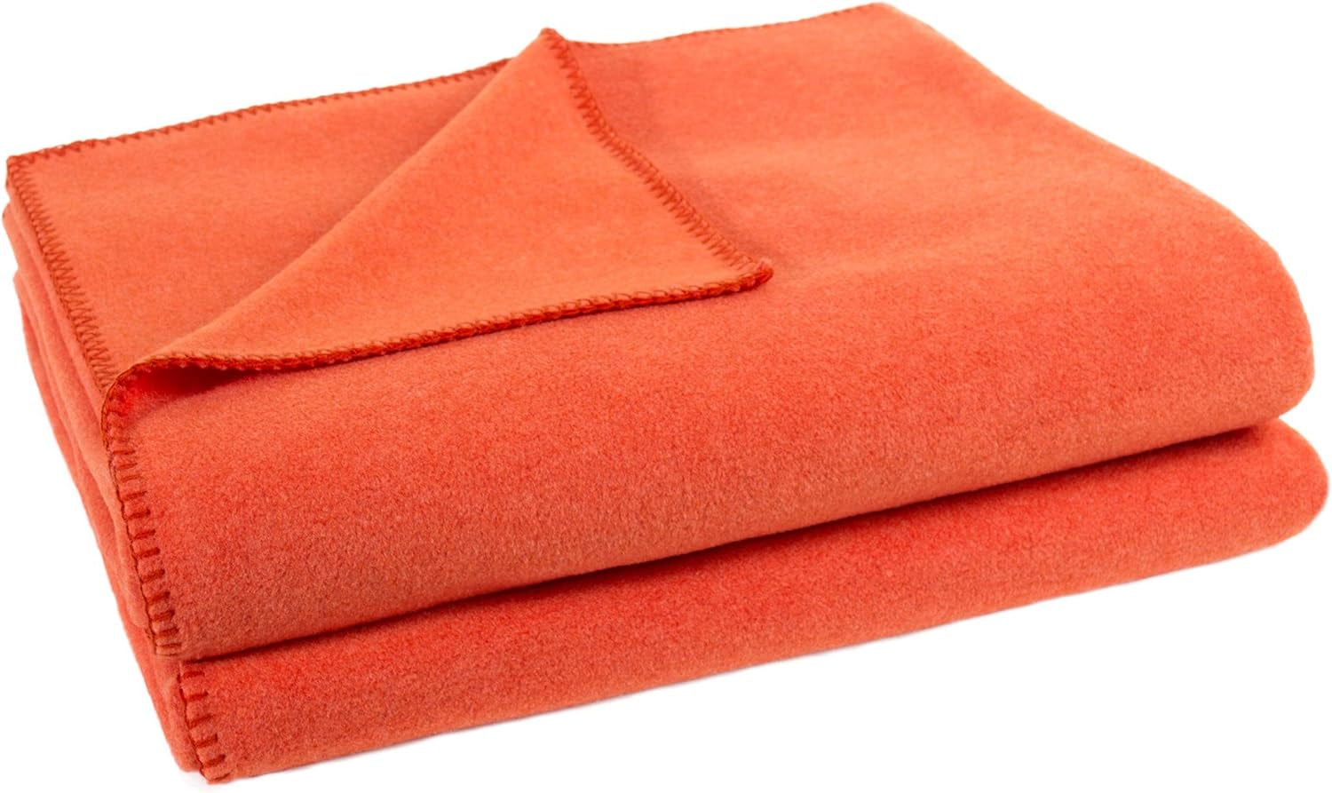 Zoeppritz blanket in color: Red, Made of 65% Polyester, 35% Viscose, Size: 160X200 Cm, 103291-235-160X200 Zoeppritz Beds and Blankets Since 1828 265 Papaya 160 X 200 Cm