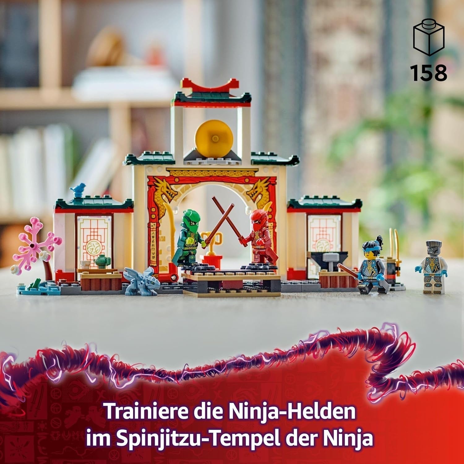LEGO NINJAGO Spinjitzu Ninja Temple - Playset with 4 minifigures and 1 dragon figure - Building set - Christmas or birthday gift for boys and girls from 4 years 71831 Building sets Besuche den LEGO-Store