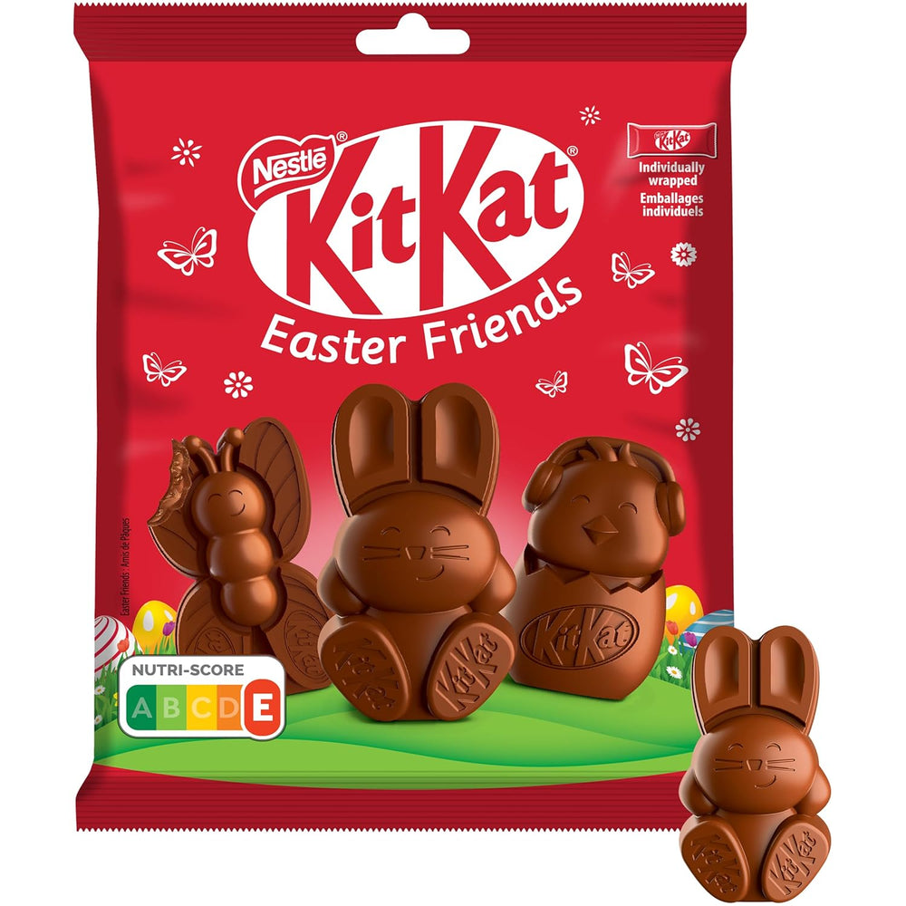 NESTLÉ Easter Friends Mini Milk Chocolate Easter Figures with Crunchy Pieces, Pack of 2 (1 x 65g)