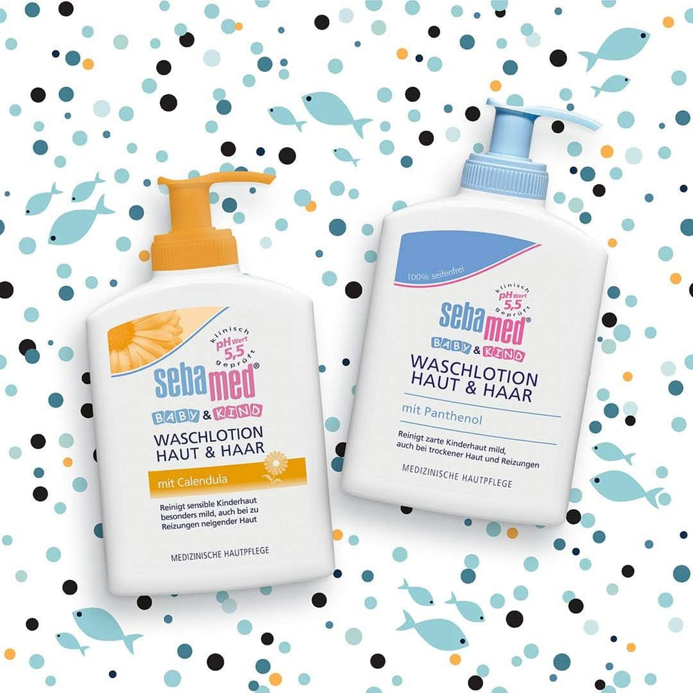 Sebamed Washing lotion for babies and children, shampoo and shower gel, 200 ml (pack of 3) Mother and Child Naty Shop