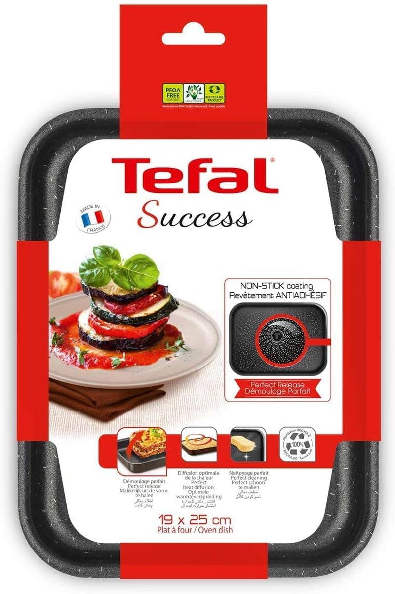 Tefal J1600502 Success Flach Mini Backofen Aluminum Schwarz 19X25 X 4.2 Cm Molds and trays for baking Naty Shop
