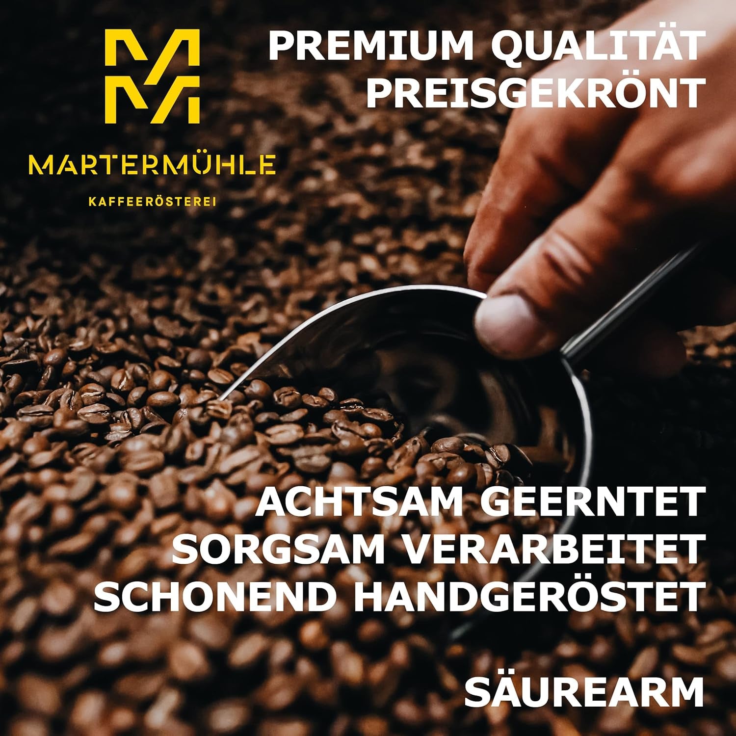 Set mostre boabe de cafea Martermühle 3x250g tărie ușoară/medie I Arabica I Boabe întregi de cafea prăjite ușor, aciditate scăzută (39/46/529)