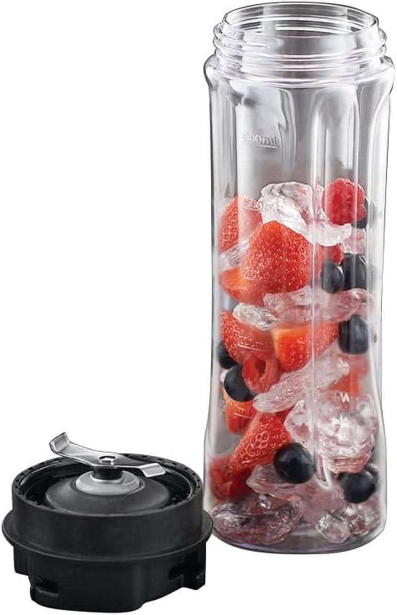Russell Hobbs Mixer - Standmixer & Smoothie Maker to Go [23,500 U/Min Power-Motor] Inkl. 1X Mixbehälter 600Ml (Bpa-Frei, Spülmaschinen- & Bruchfest Inkl. Deckel) Zerkleinerer, Edelstahl, 23472-56 Kitchen Naty Shop