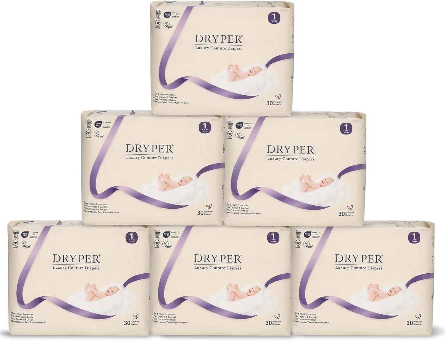 Baby Diapers Size 4 (10-15kg), Ultra Thin, Soft & Hypoallergenic for Sensitive Skin, 3D Leak Protection, Wetness Indicator, 138 Premium Day & Night Diapers