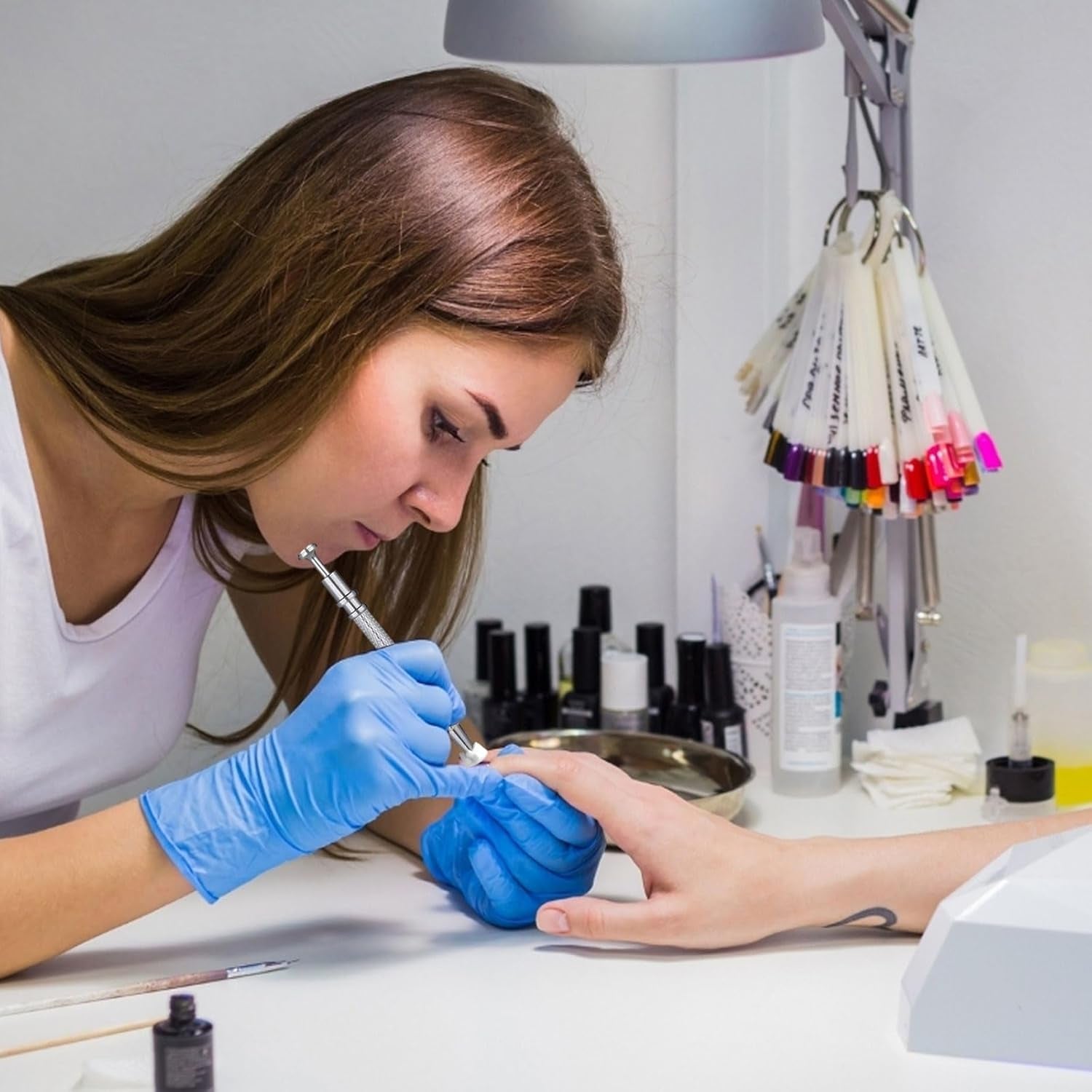 250 Stück Nail Art Schwamm Mit Metallgreifer Sponge Ombre Pinsel Nailart Nageldesign Zubehör Nagelstudio Zubehör Für DIY Babyboomer Effekte Ombre Gradient Nageldesign