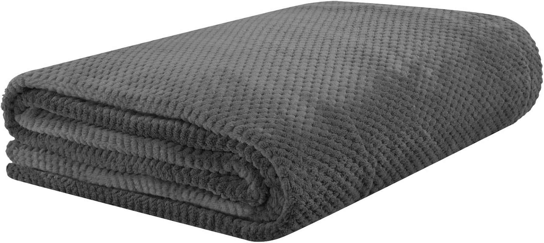 Bedspread HOMLA Noah 220 X 240 Cm - bedspread sofa comfortable throw blanket blanket - fluffy and soft - gray polyester Beds and Blankets Besuche den HOMLA-Store Default title