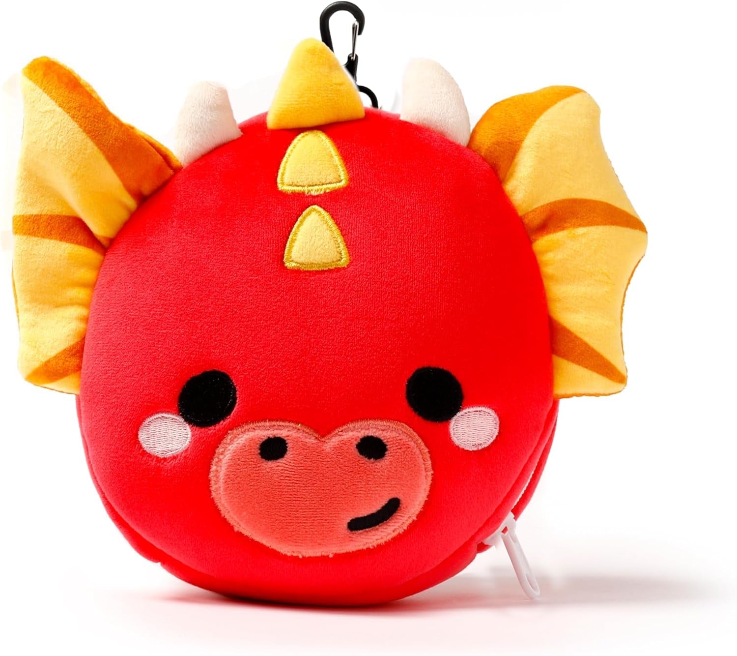 Puckator Relaxeazzz Adoramagics pernă de călătorie rotundă din pluș și mască de ochi cu motiv de dragon - mască de somn din pluș pentru avion - pernă de zbor pentru copii și adulți - mască de somn drăguță Perne calatorie Naty Shop